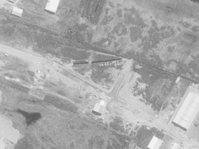 56 Wickham Street from the air, 1975-1979