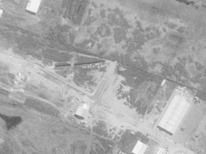 54 Wickham Street from the air, 1975-1979