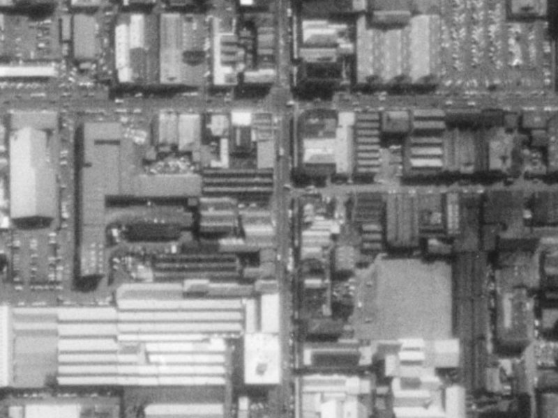 582 Colombo Street from the air, 1975-1979