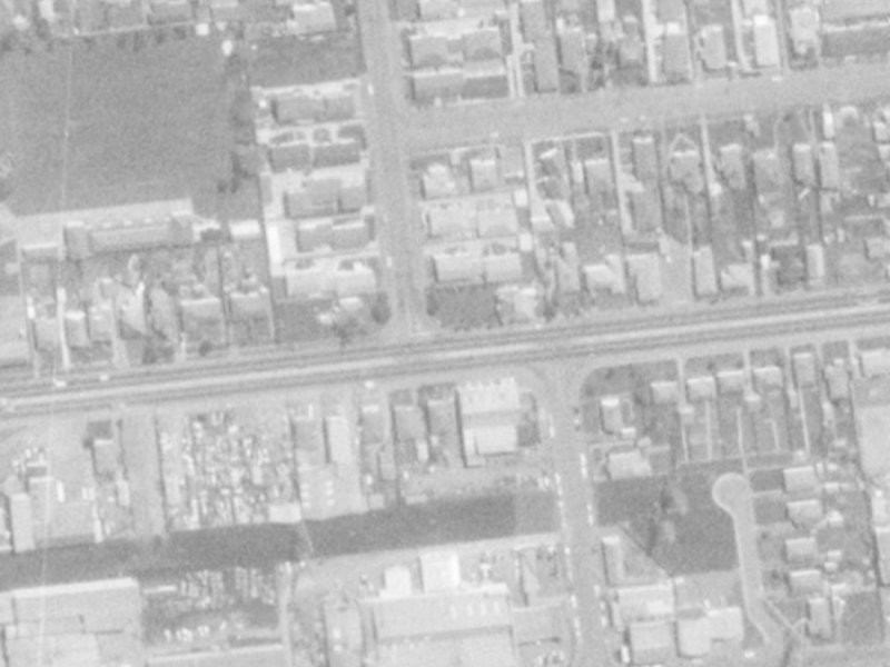 122C Blenheim Road from the air, 1975-1979