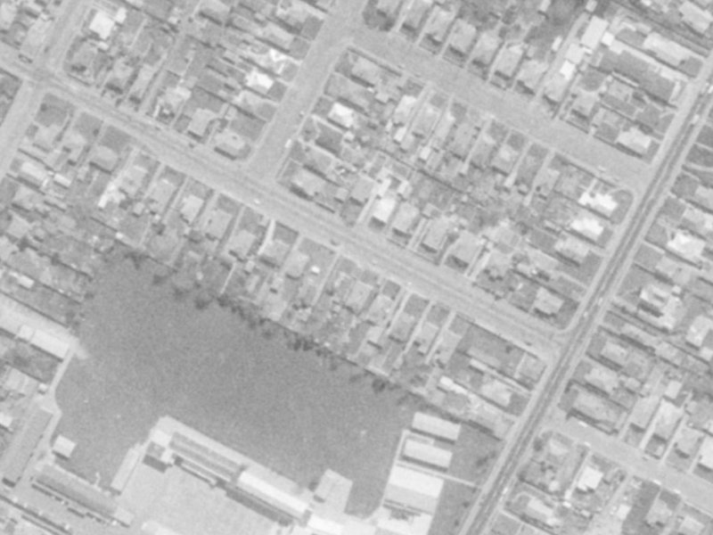 68 Harrow Street from the air, 1975-1979