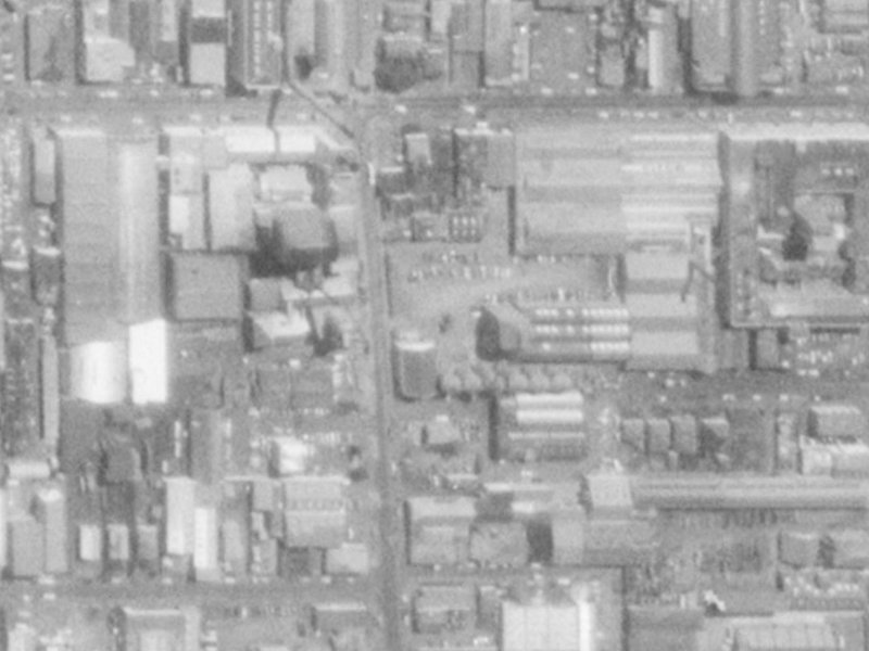 230 Antigua Street from the air, 1975-1979