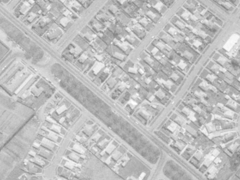 377 Linwood Avenue from the air, 1975-1979