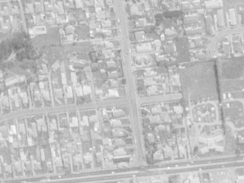 85A Middleton Road from the air, 1975-1979