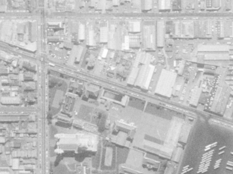 74 Ferry Road from the air, 1975-1979