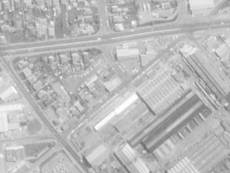 28 Foster Street from the air, 1975-1979