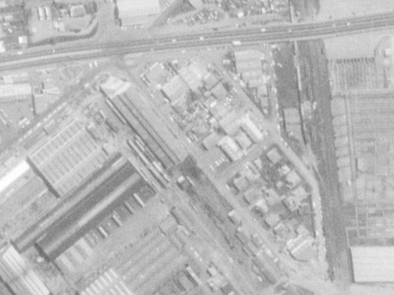 55 Blenheim Road from the air, 1975-1979