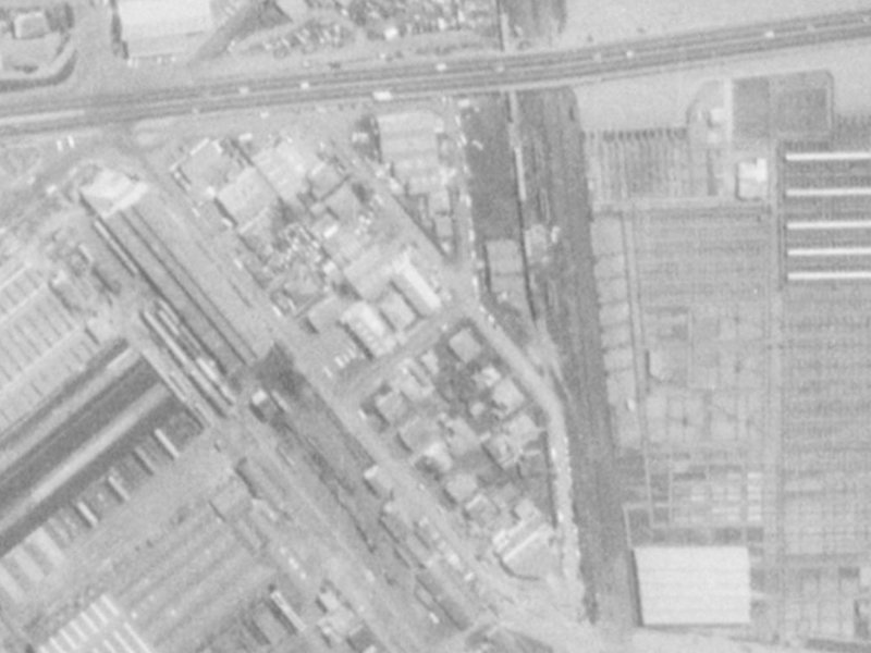 6 Anderson Street from the air, 1975-1979