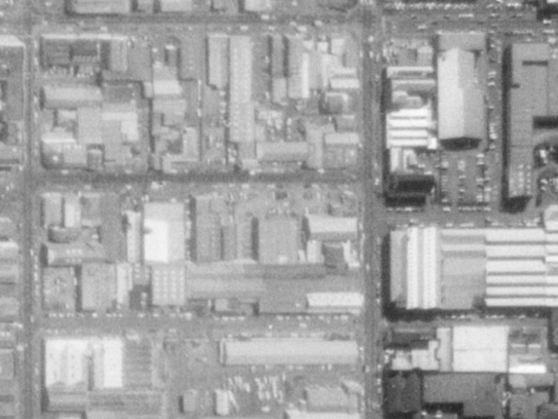 36 Walker Street from the air, 1975-1979