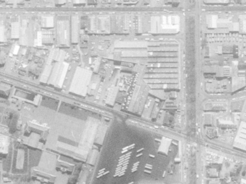 97 Ferry Road from the air, 1975-1979