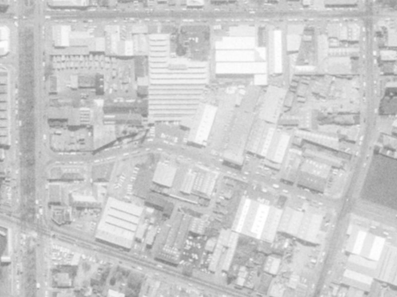 29 Leeds Street from the air, 1975-1979
