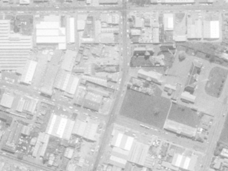 33 Phillips Street from the air, 1975-1979