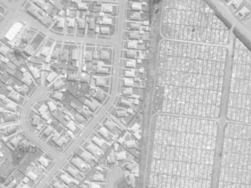 Damien Place from the air, 1975-1979