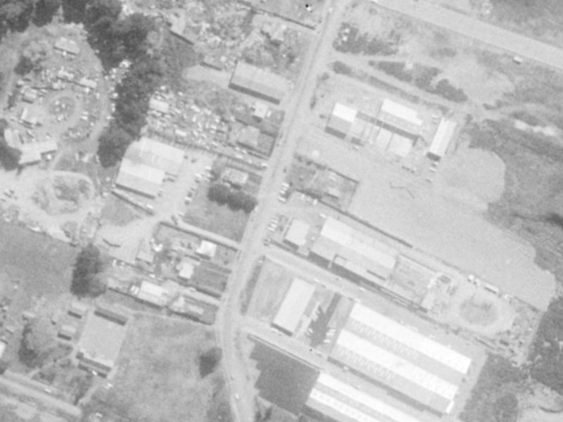 133 Maces Road from the air, 1975-1979