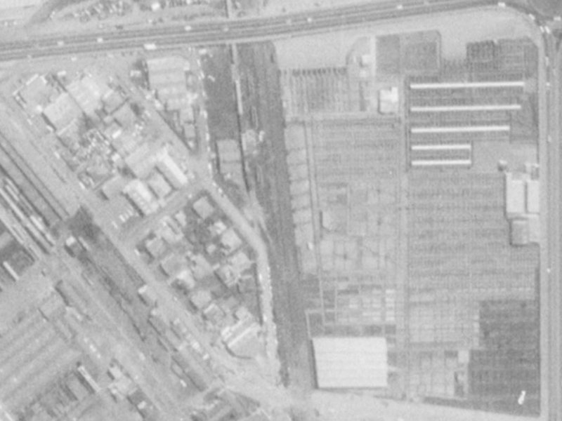 14 Tyne Street from the air, 1975-1979