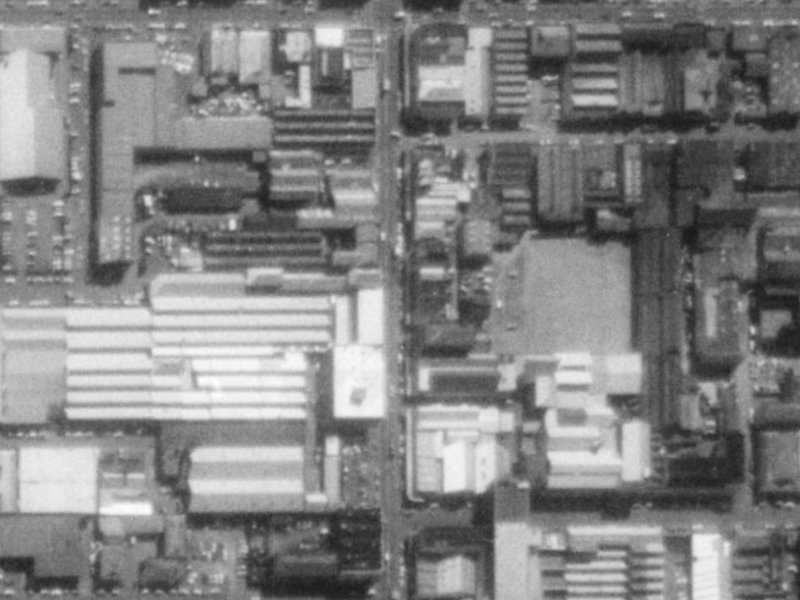 562 Colombo Street from the air, 1975-1979