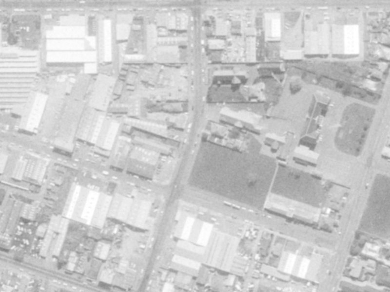 23-43 Phillips Street from the air, 1975-1979