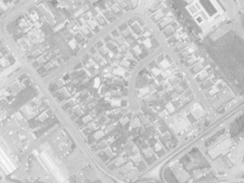 Marshwood Place from the air, 1975-1979