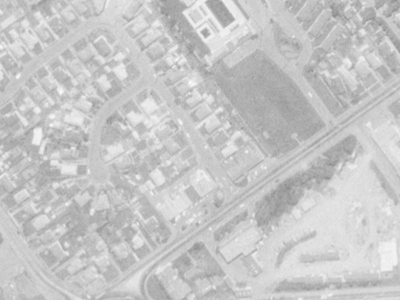 9 Greenhurst Street from the air, 1975-1979