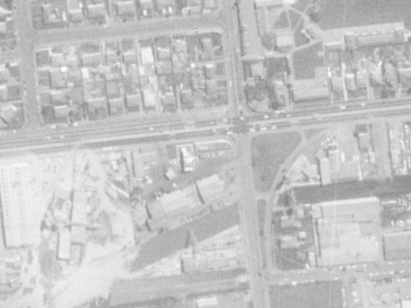 151 Blenheim Road from the air, 1975-1979