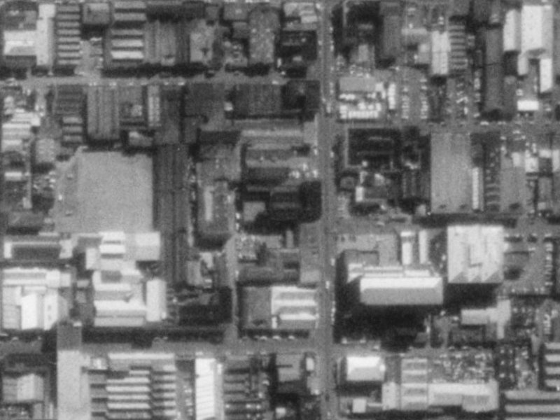 558 Colombo Street from the air, 1975-1979