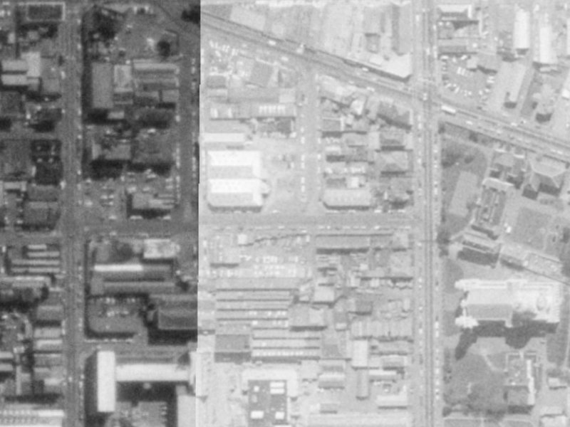 120L Madras Street from the air, 1975-1979