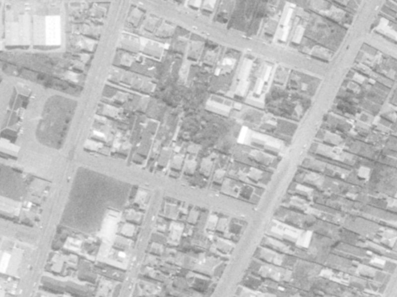23 Cross Street from the air, 1975-1979