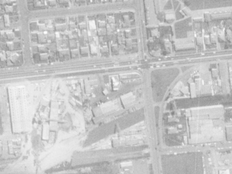 155 Blenheim Road from the air, 1975-1979