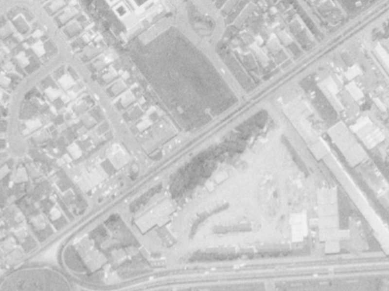 129-149 Main S Road from the air, 1975-1979