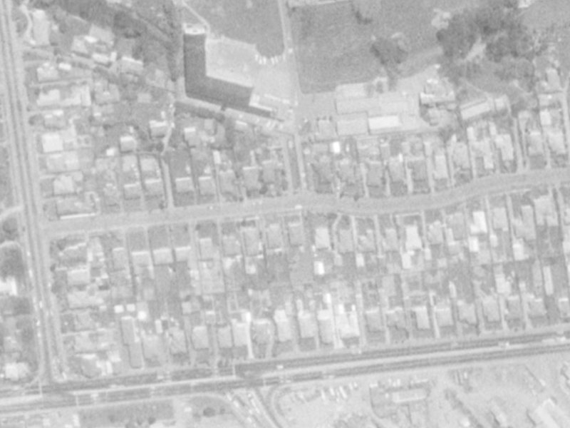 24 Arthur Street from the air, 1975-1979