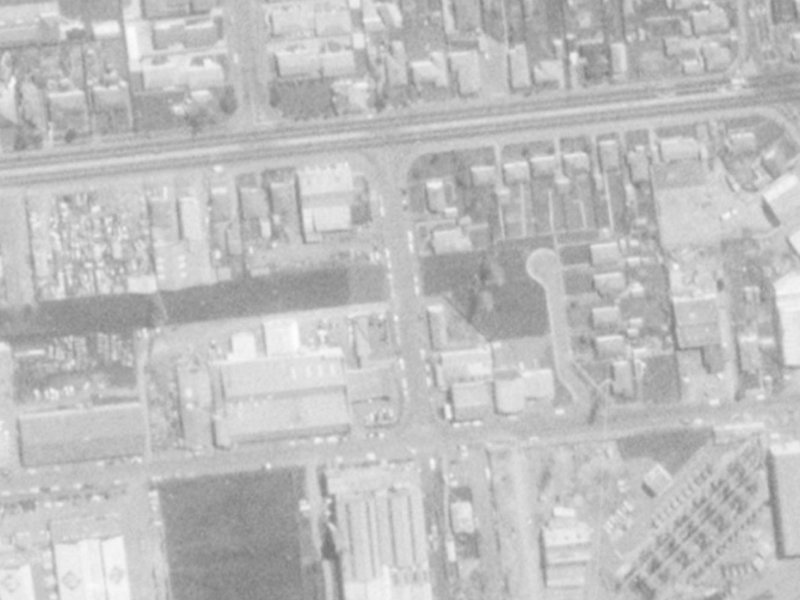 6a Dalgety Street from the air, 1975-1979