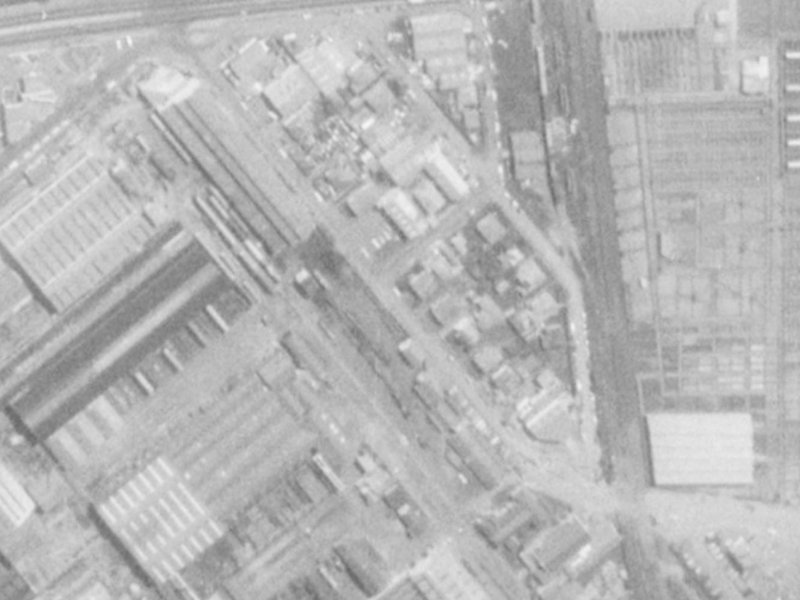 18 Lowe Street from the air, 1975-1979