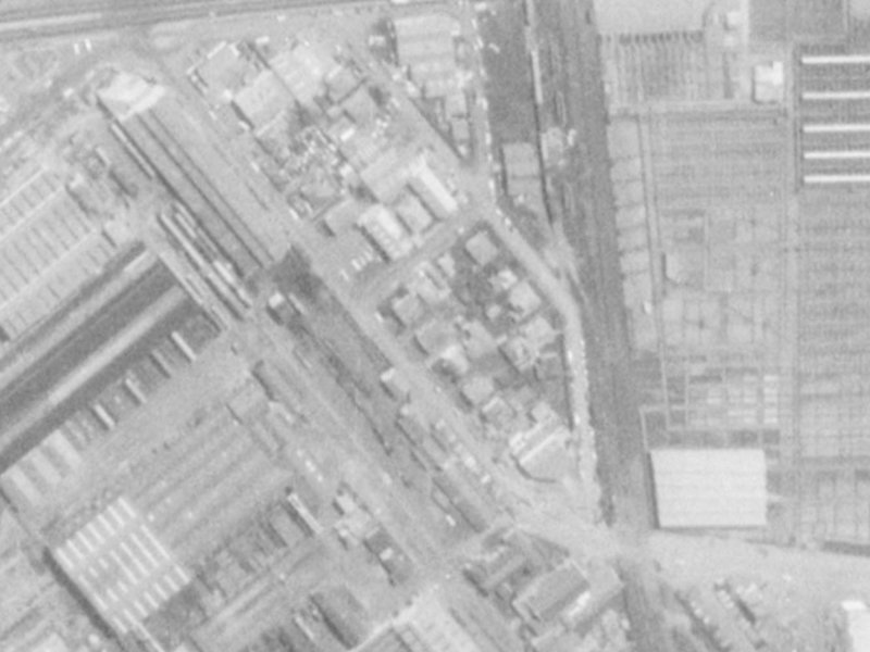 16 Lowe Street from the air, 1975-1979