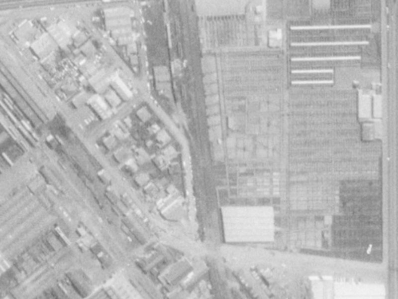 11 Tyne Street from the air, 1975-1979