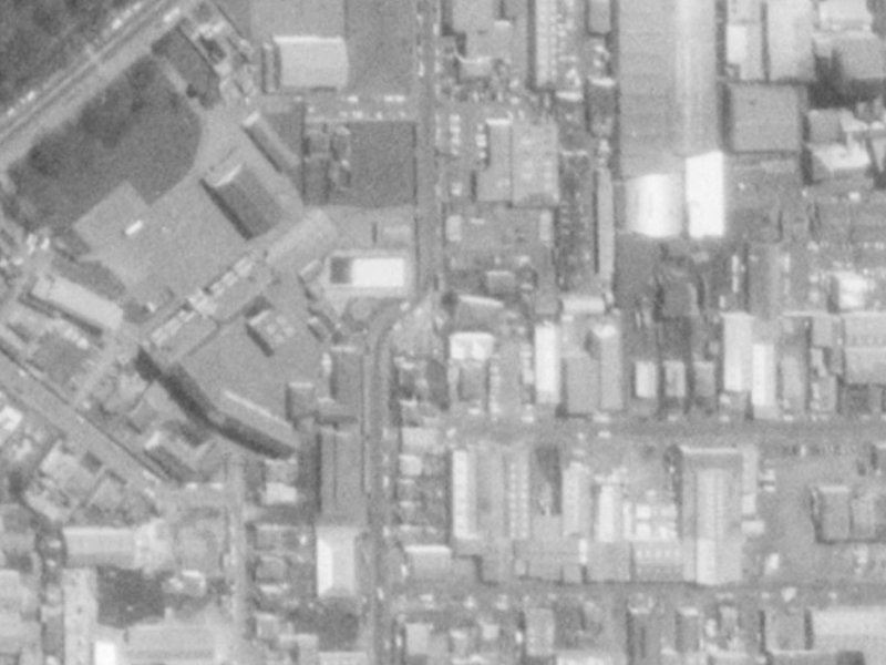 Stewart Street from the air, 1975-1979