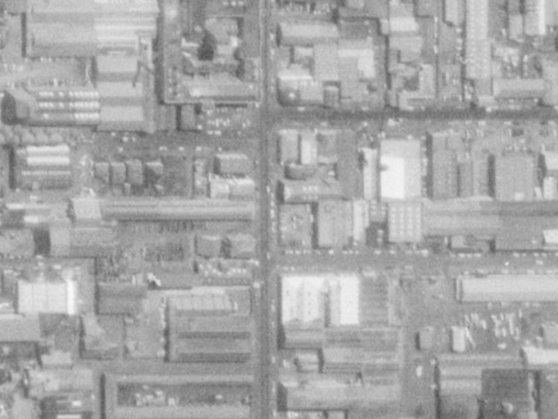 177-193 Montreal Street from the air, 1975-1979