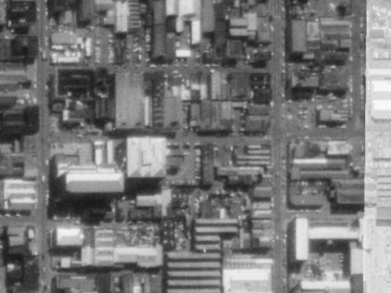 32 Allen Street from the air, 1975-1979