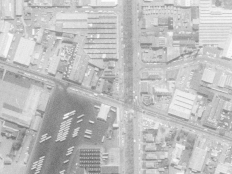 39 Fitzgerald Avenue from the air, 1975-1979