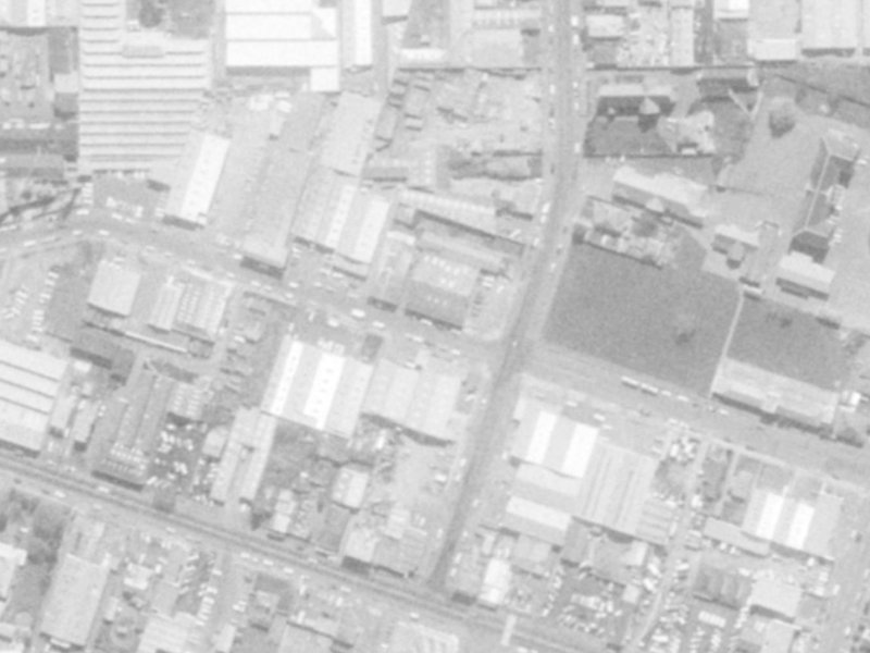 57 Leeds Street from the air, 1975-1979
