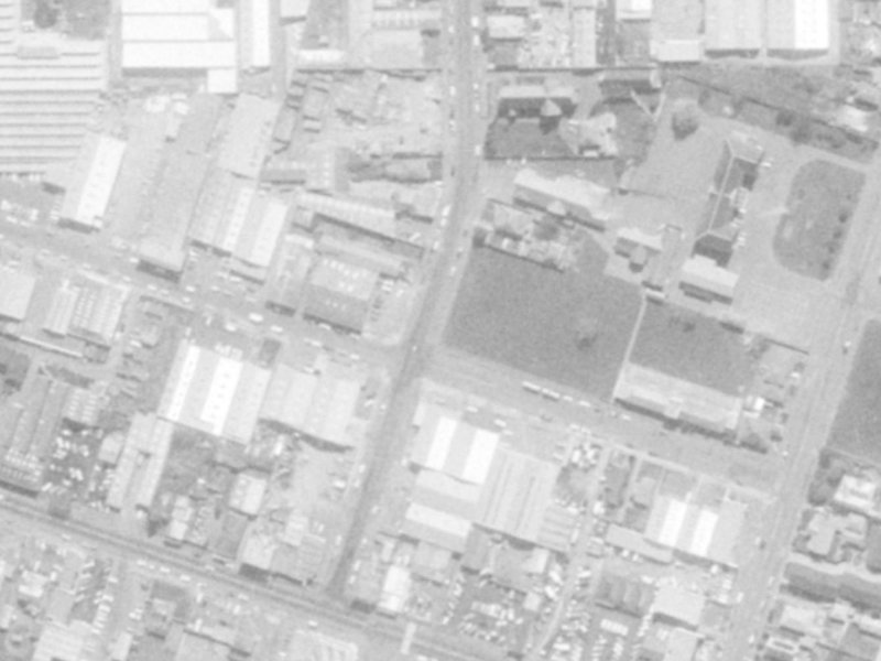 24 Phillips Street from the air, 1975-1979