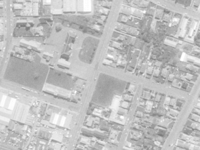 22-34 Nursery Road from the air, 1975-1979
