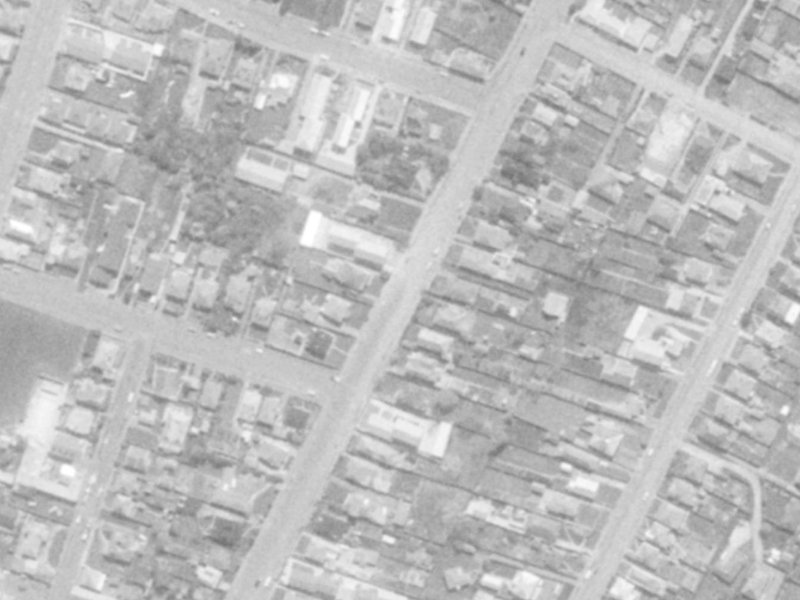 Mathesons Road from the air, 1975-1979