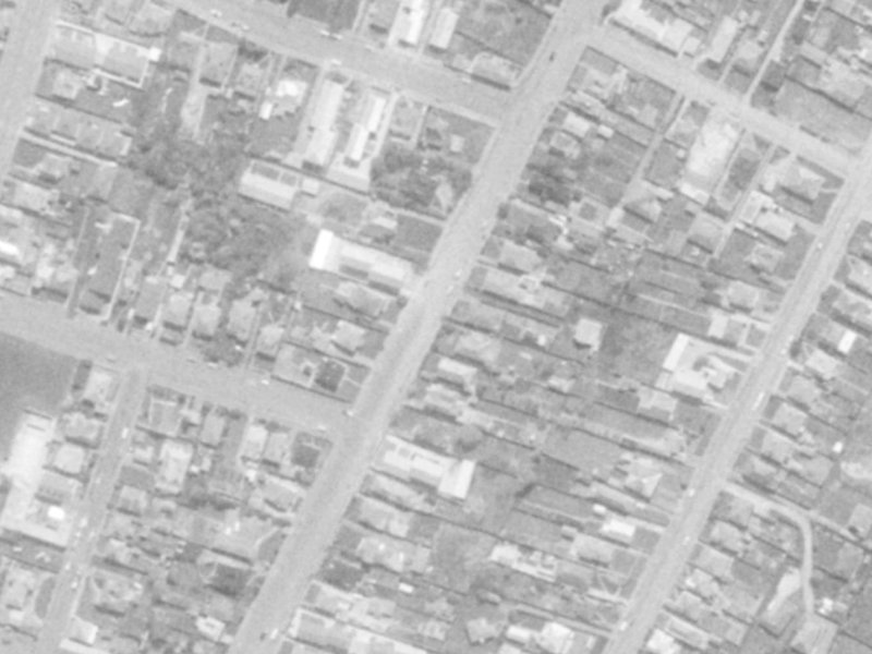 52 Mathesons Road from the air, 1975-1979