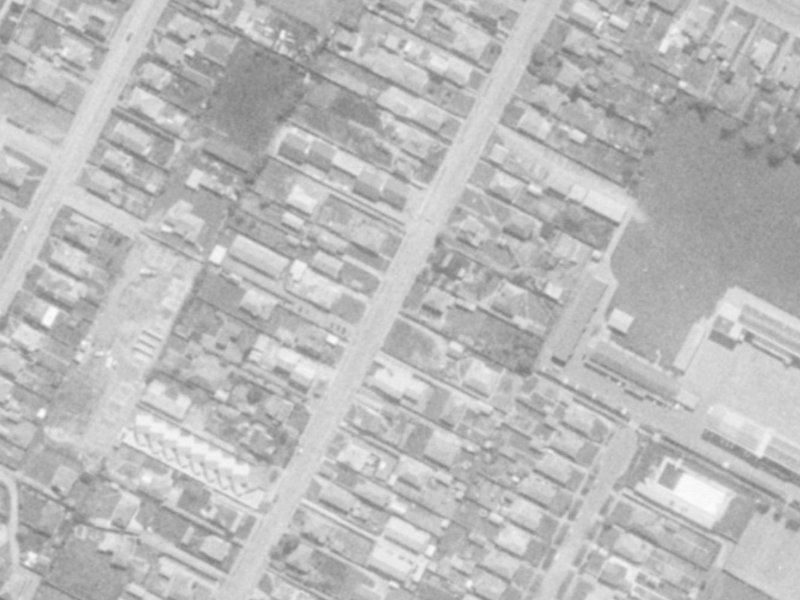 84 Bordesley Street from the air, 1975-1979