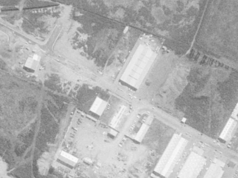 38 Wickham Street from the air, 1975-1979