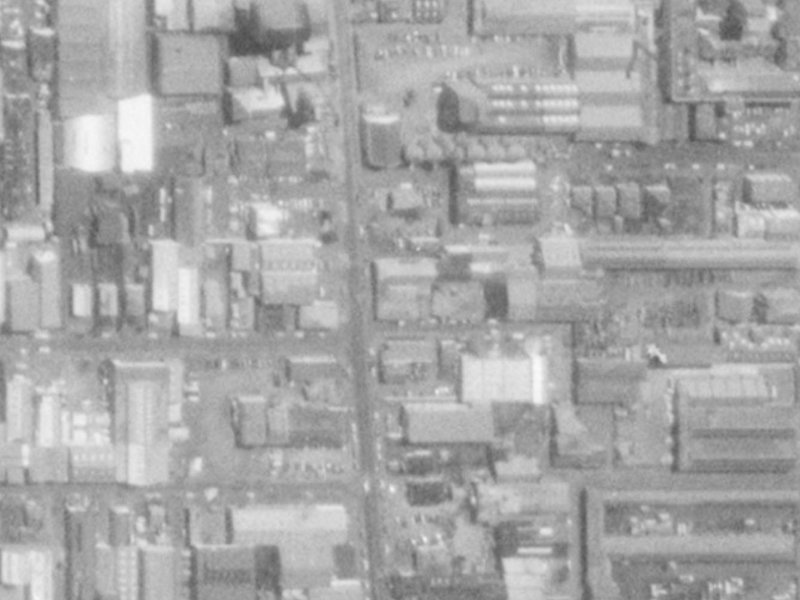 212 Antigua Street from the air, 1975-1979