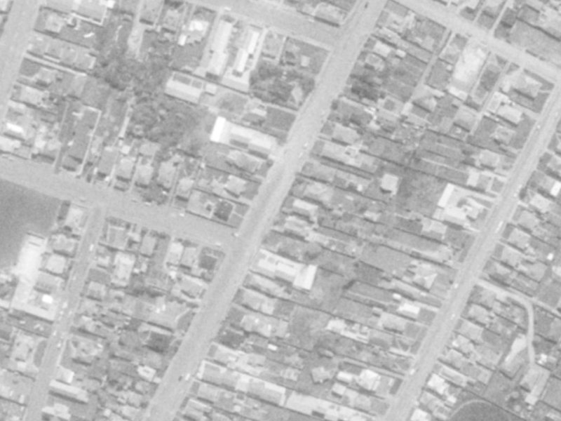 49 Mathesons Road from the air, 1975-1979