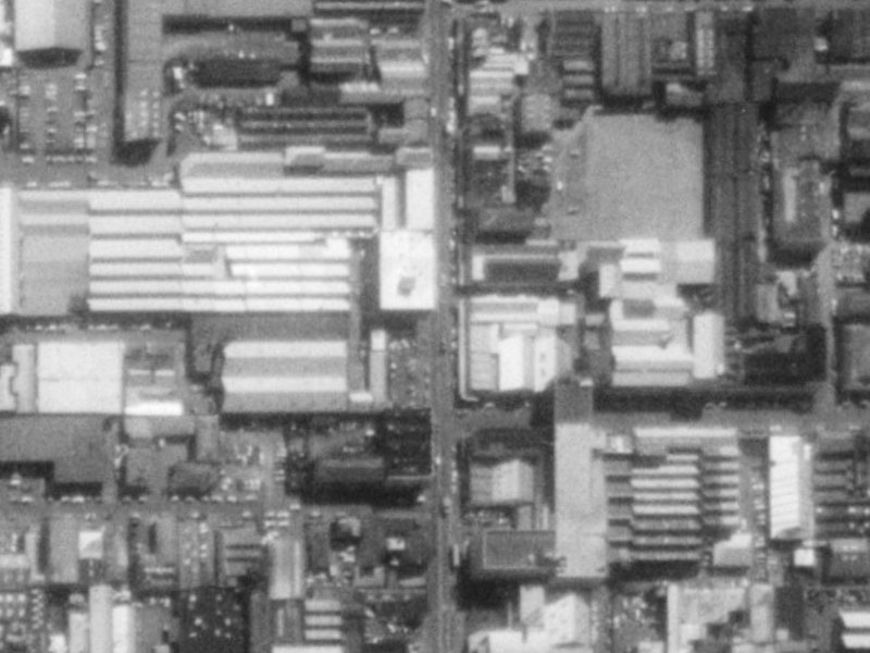 548 Colombo Street from the air, 1975-1979