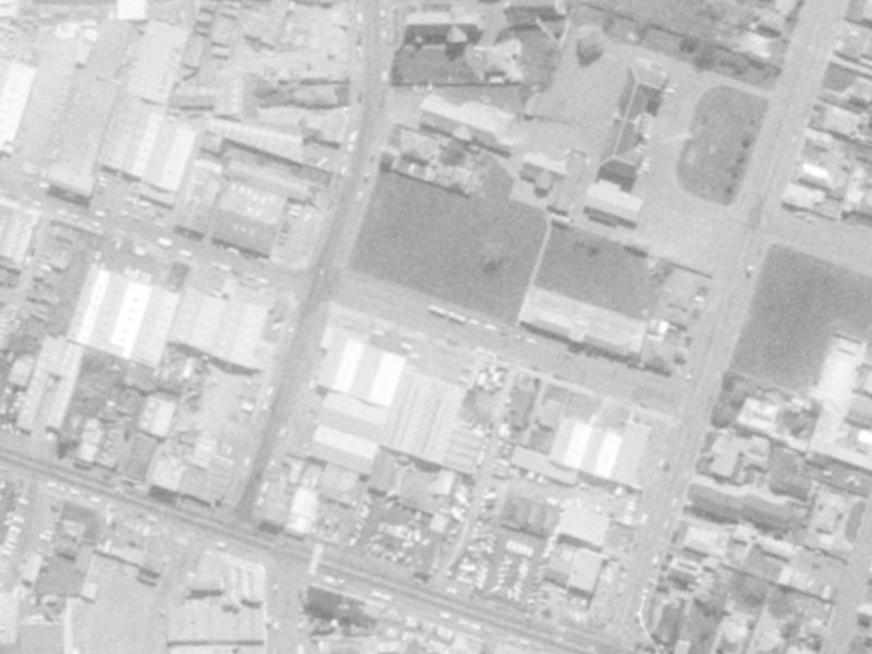 Hill View Road from the air, 1975-1979