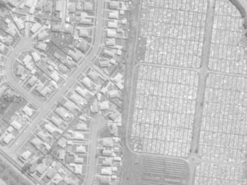 24 Damien Place from the air, 1975-1979